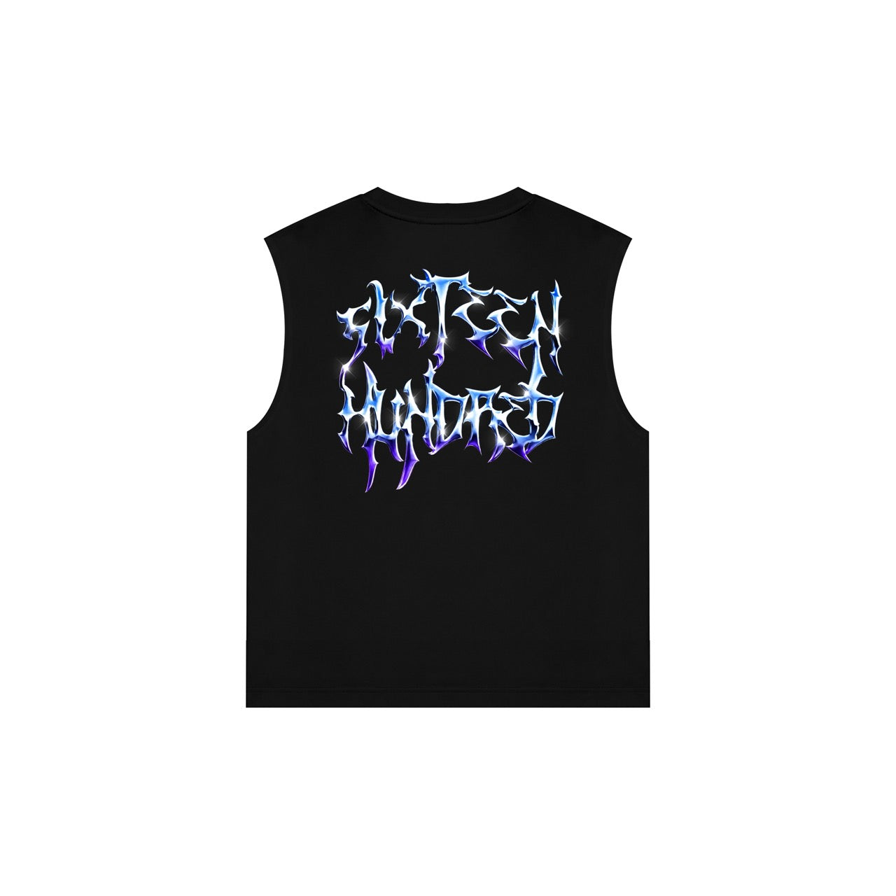 CHROME HAWK Boxy Cropped Muscle Tee