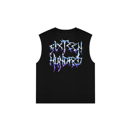 CHROME HAWK Boxy Cropped Muscle Tee