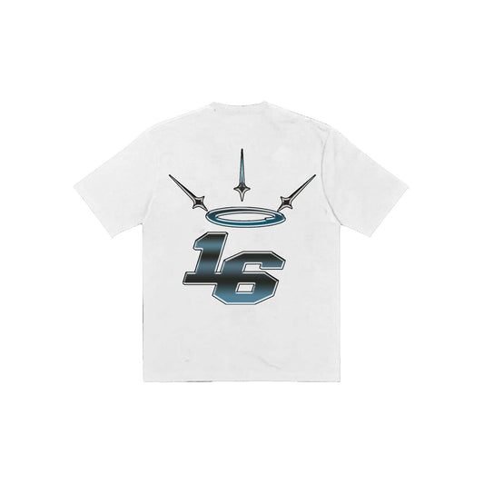 16 CHROME LOGO Tee in White