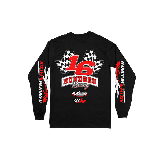 RACING SPORTS v1 Long Sleeve Tee in Black