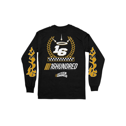 RACING SPORTS v2 Long Sleeve Tee in Black