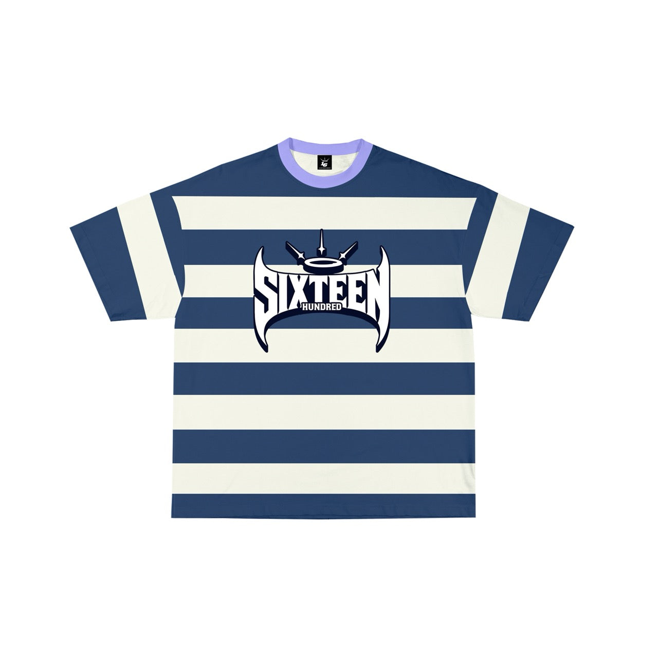 STRIPE HORNS TEE (Embroidered logo)