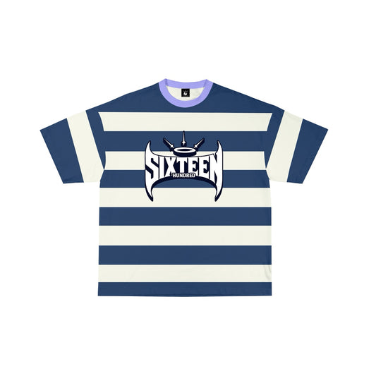 STRIPE HORNS TEE (Embroidered logo)