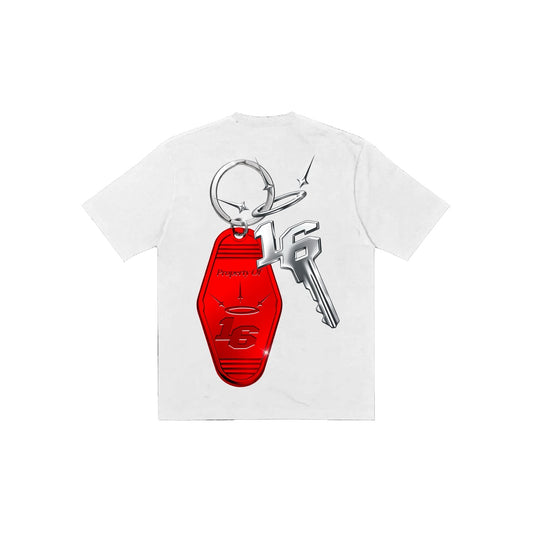 16 Keys Tee in White