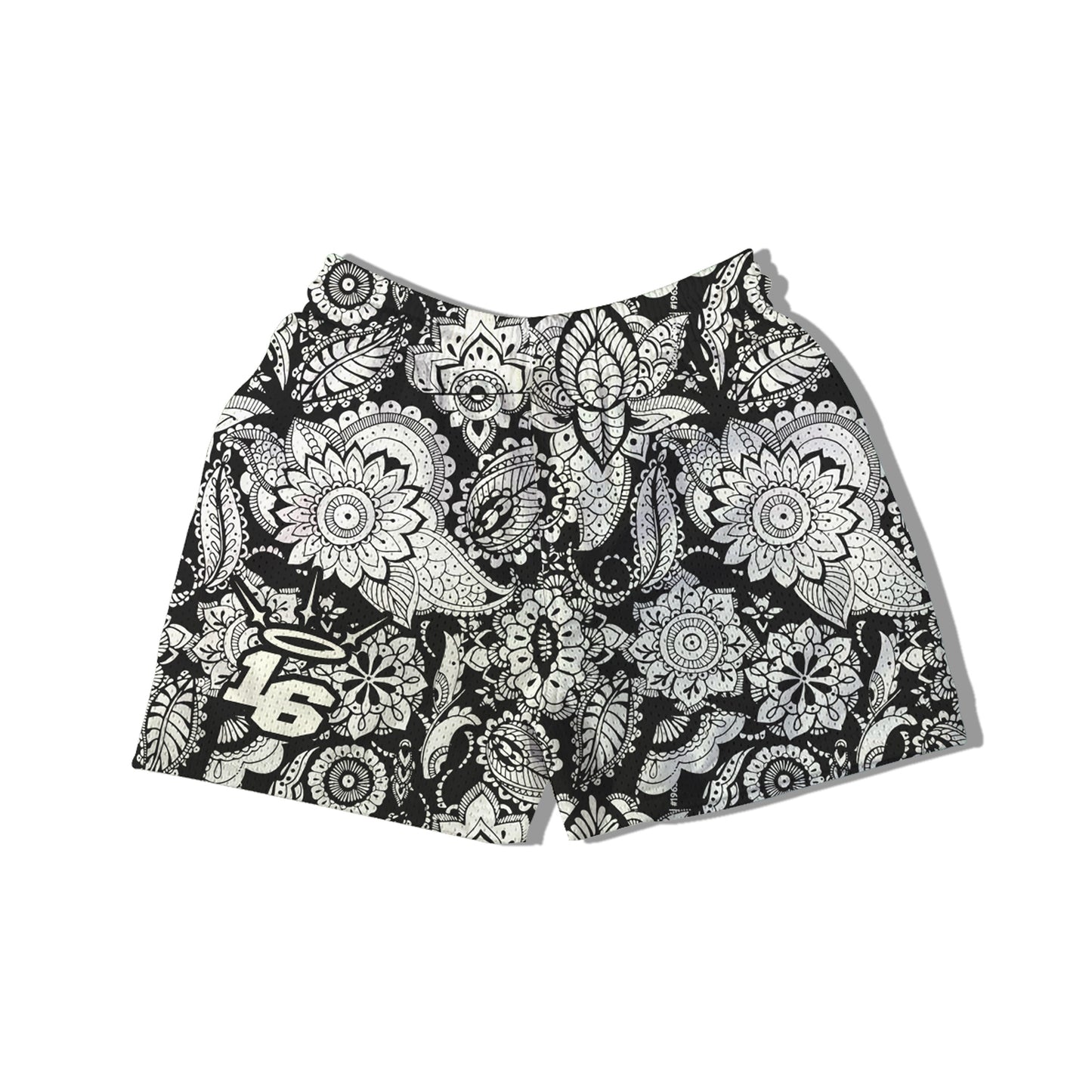 TRAD BLACK & WHITE Mesh Shorts