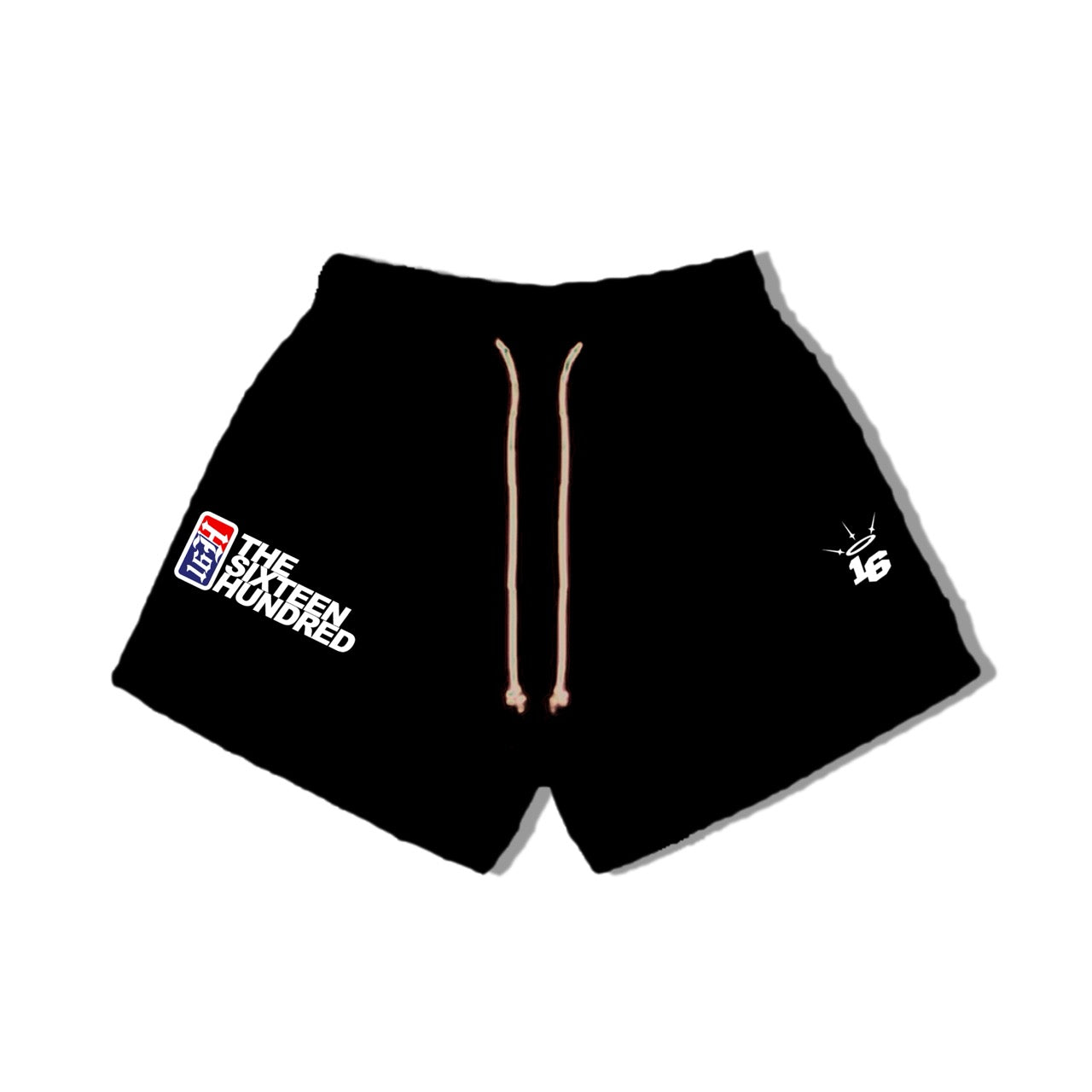 16Sports Embro Fleece Shorts in Black