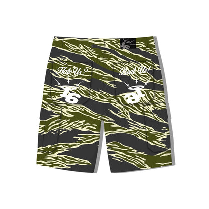 Tiger Camou Cargo Jorts