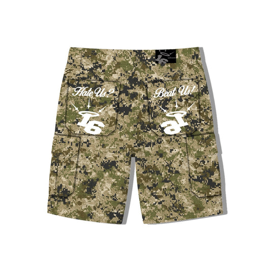 Digital Camou Cargo Jorts