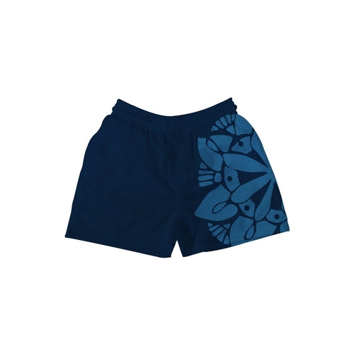 MANDALA BLUE Mesh Shorts