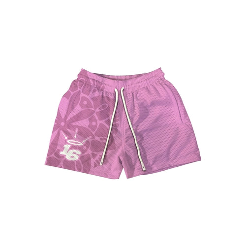 MANDALA BUBBLEGUM PINK Mesh Shorts