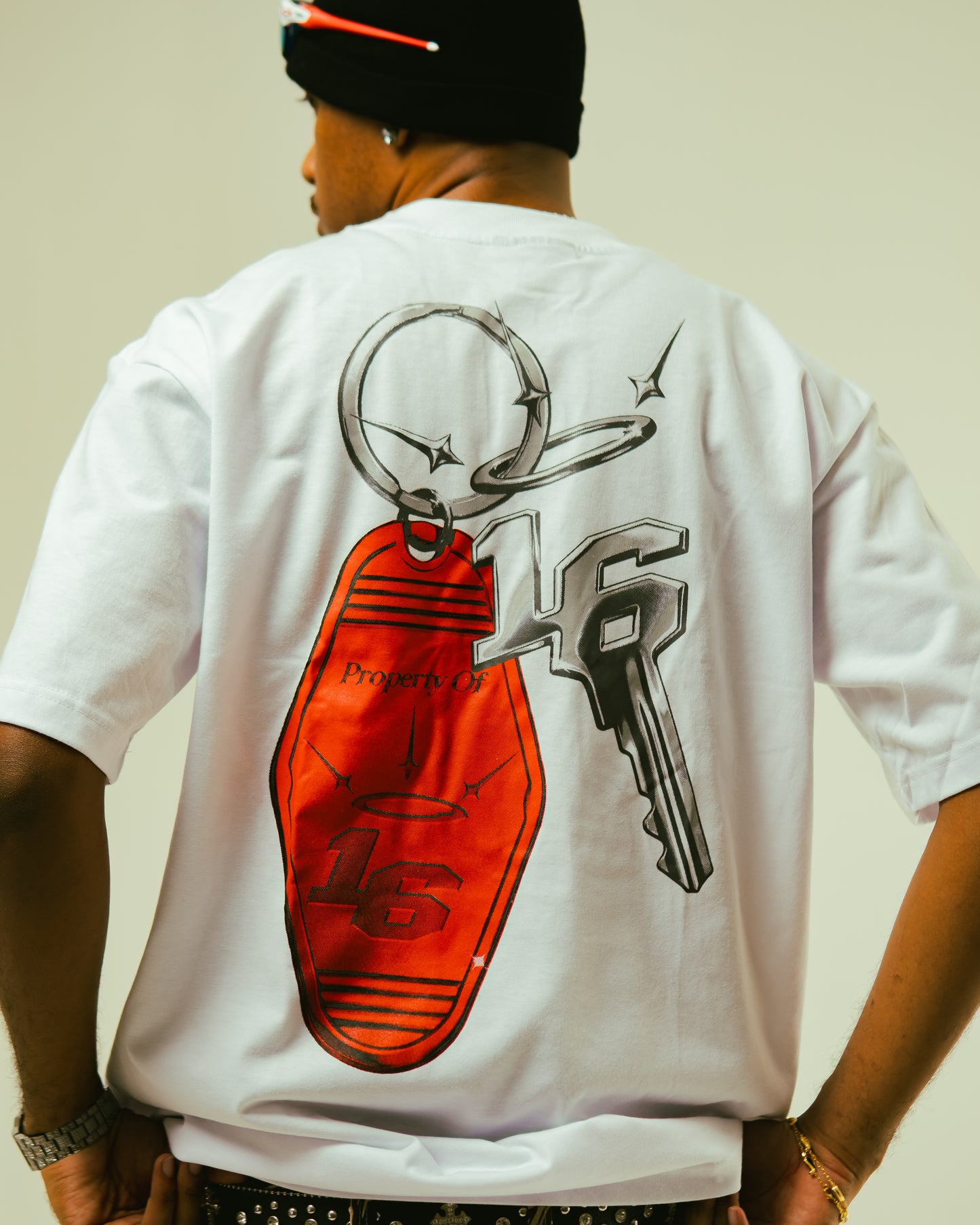 16 Keys Tee in White