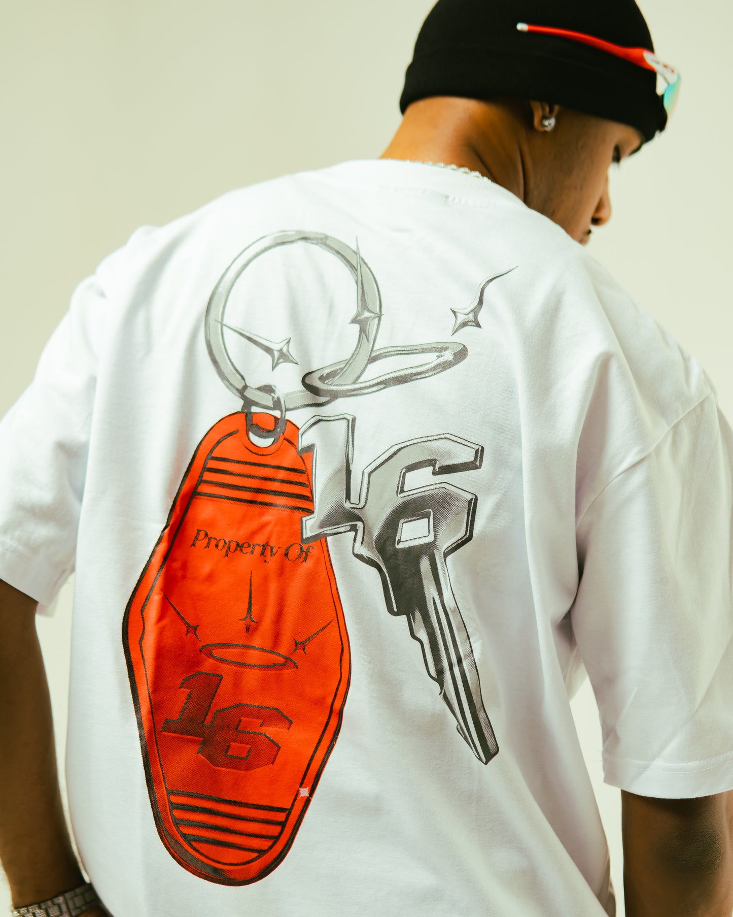 16 Keys Tee in White