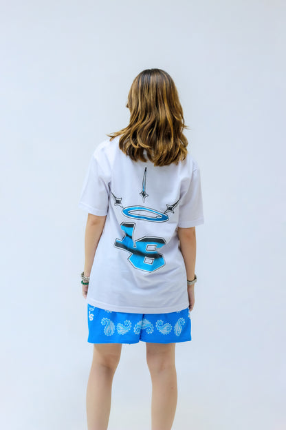 16 CHROME LOGO Tee in White