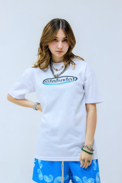 16 CHROME LOGO Tee in White