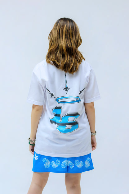 16 CHROME LOGO Tee in White